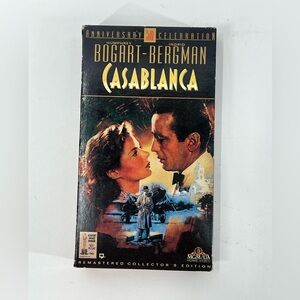 MGM Casablanca 50th Anniversary Remastered Collector’s Edition VHS Tape 1992
